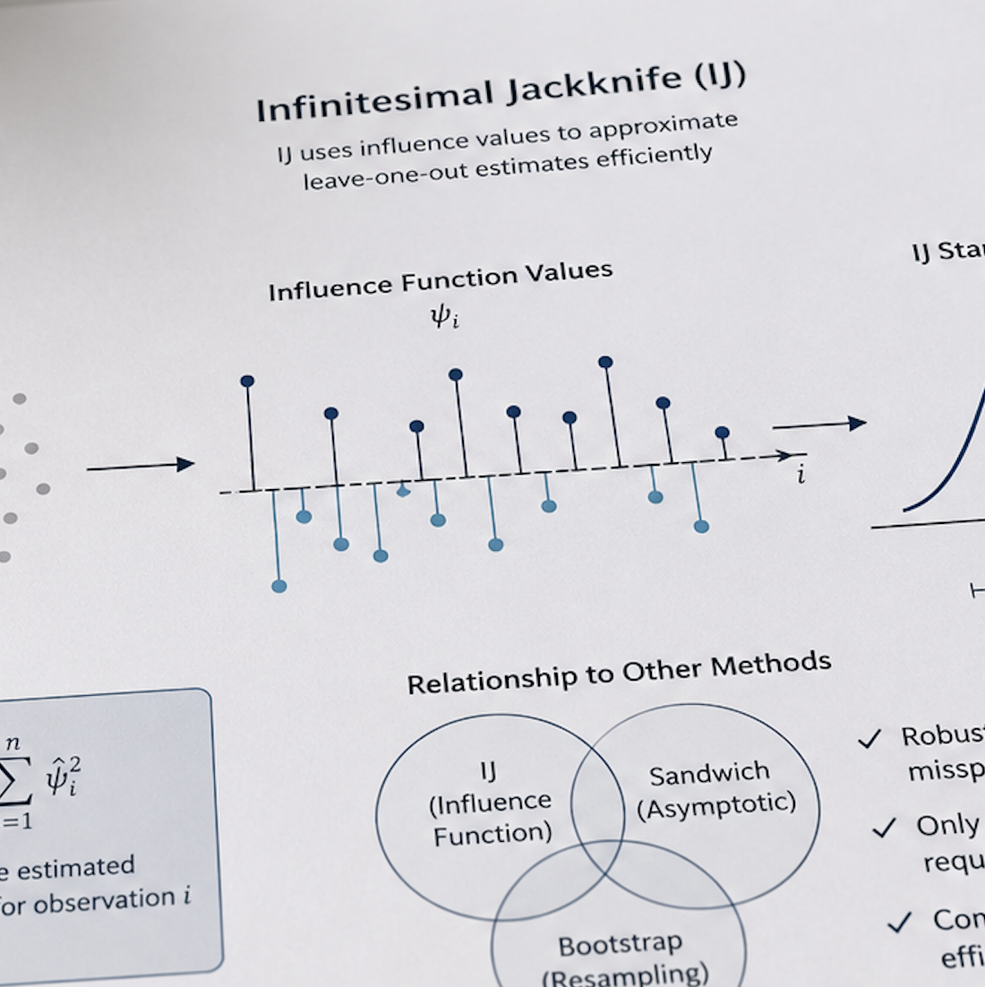 Infinitesimal Jackknife Standard Errors